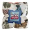Hipster Leopard Anti-Pill Premium No-Sew Throw Fleece Fabric Kit